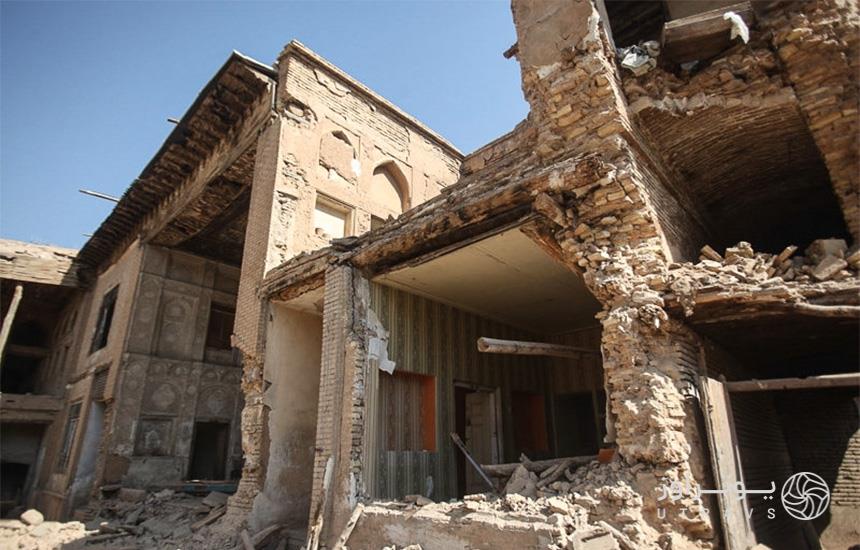 خانه تاریخی تخریب‌شده معزالدوله در شیراز